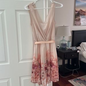 Soft pink cocktail dress